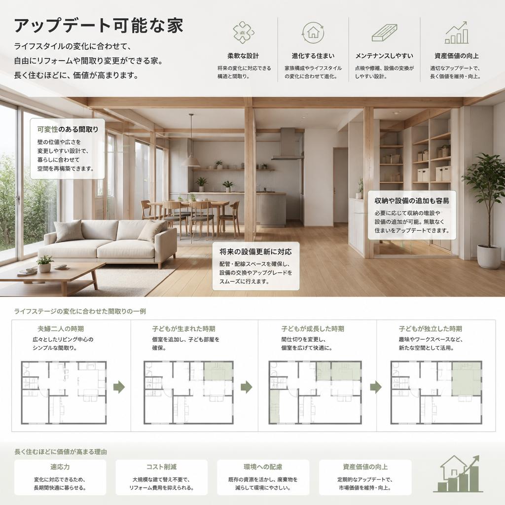 2. アップデート可能な家の魅力