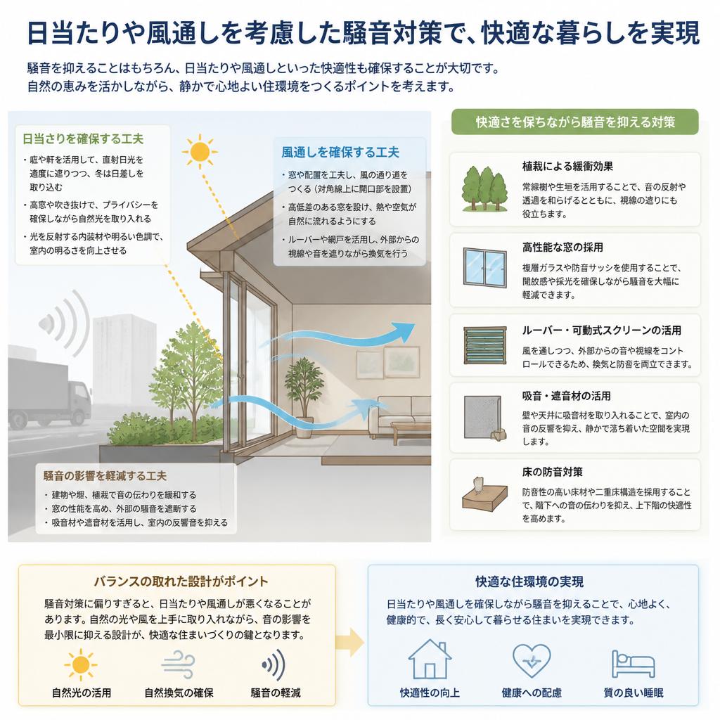 日当たりや風通しとの兼ね合い