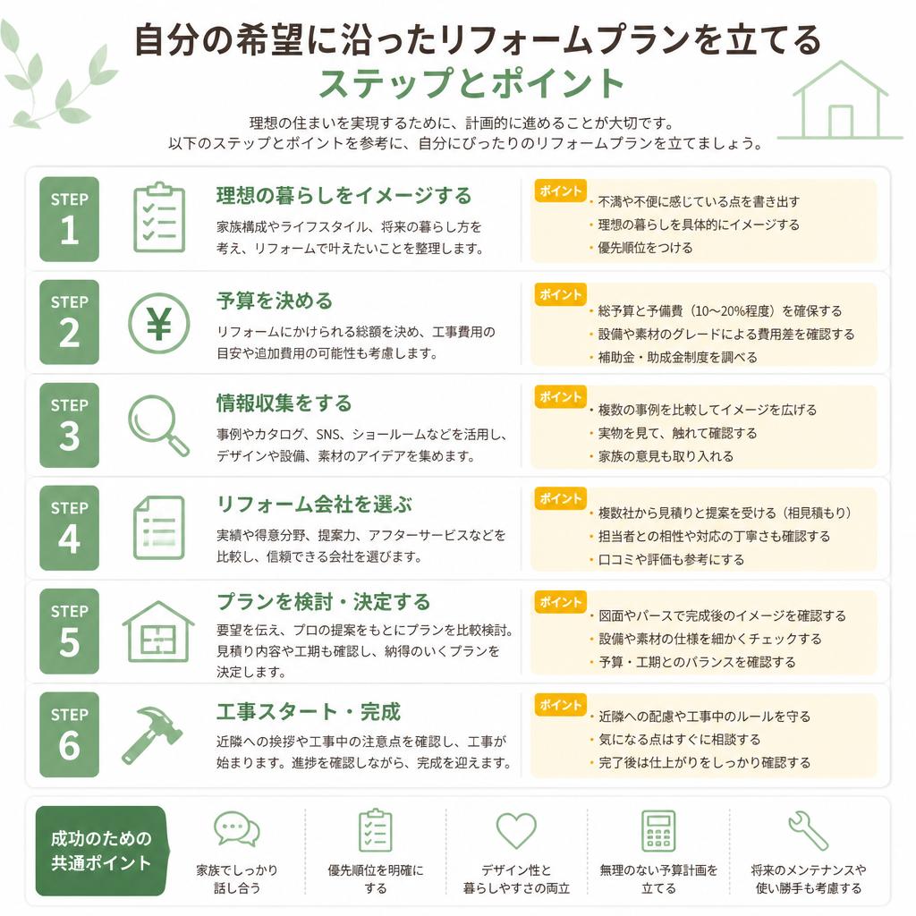 2. リフォームプランの立て方