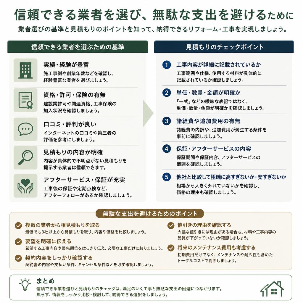 4. 賢い業者選びと見積もりのポイント
